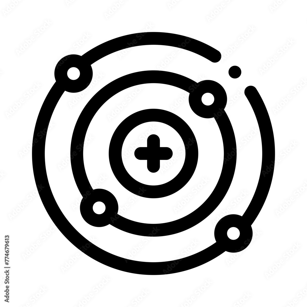 atom line icon atom line icon
