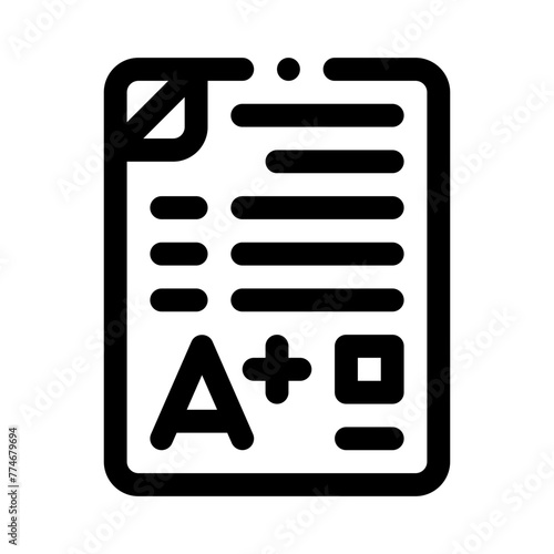 test line icon