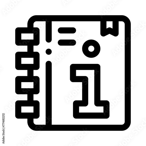 handbook line icon