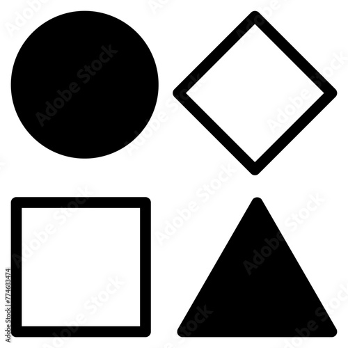 Shapes. Icon for design. 