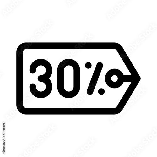 price tag line icon