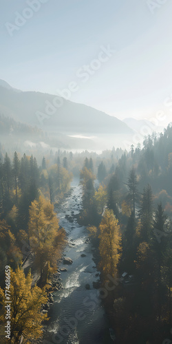 Vista panorâmica de uma paisagem pitoresca de montanha © Alexandre