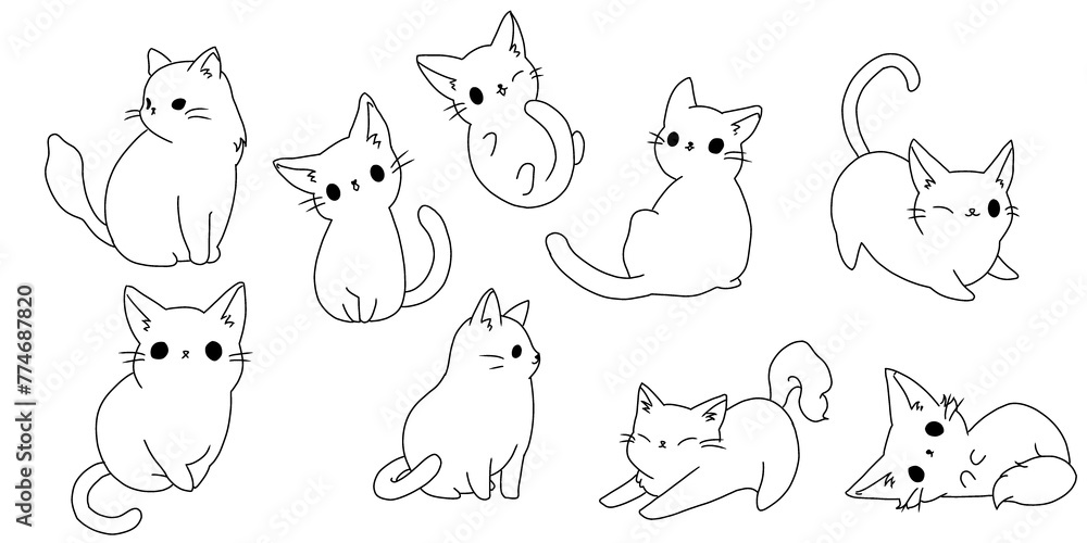 cute cat illustration