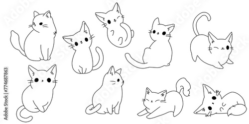 cute cat illustration