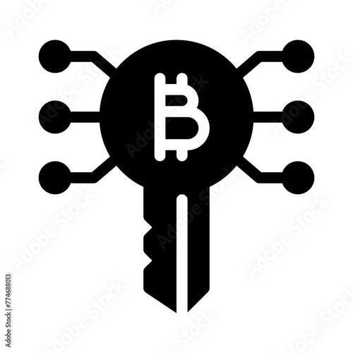 bitcoin glyph icon