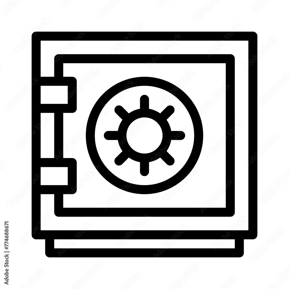 safe box line icon safe box line icon