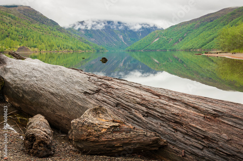 Spirit Lake at Mount St. Helens, Stratovolcano in Skamania County, Washington State photo