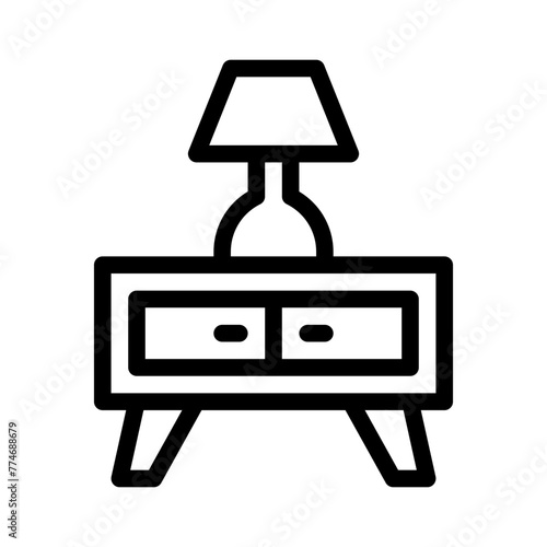 sideboard line icon