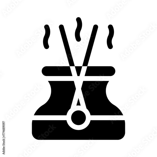 aromatherapy glyph icon