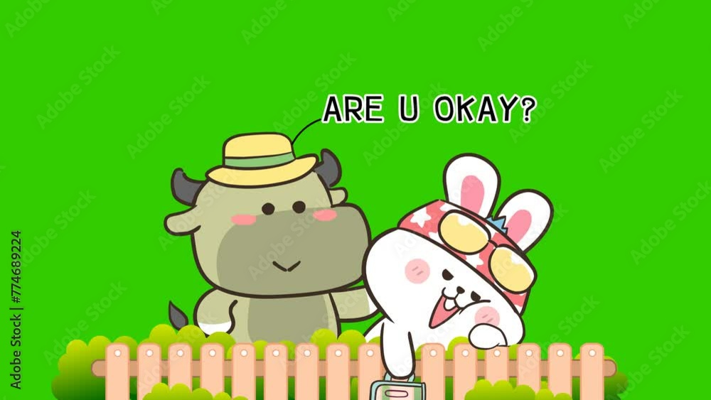 are you okay animation on green screen are you okay animation on green screen