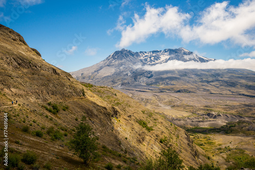 Cloudy Ethereal Peaks of Mount Saint Helens in Washington State © Zack Frank