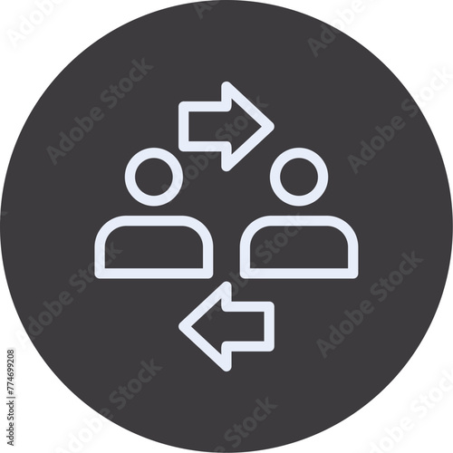 Coworker interaction Icon