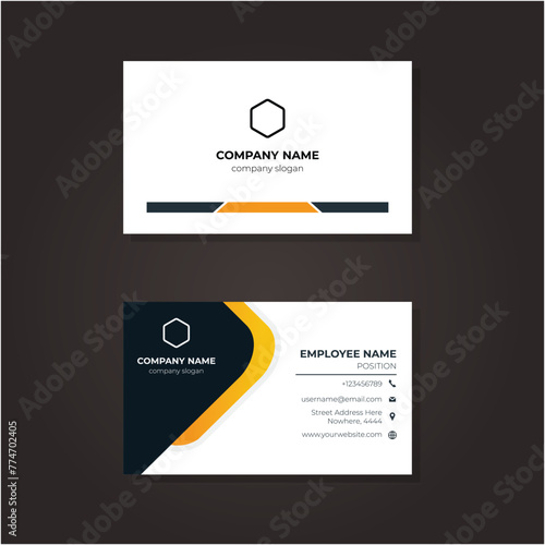 Stylish liquidity business card template