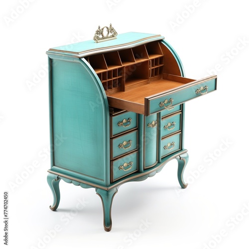 Secretary desk turquoise