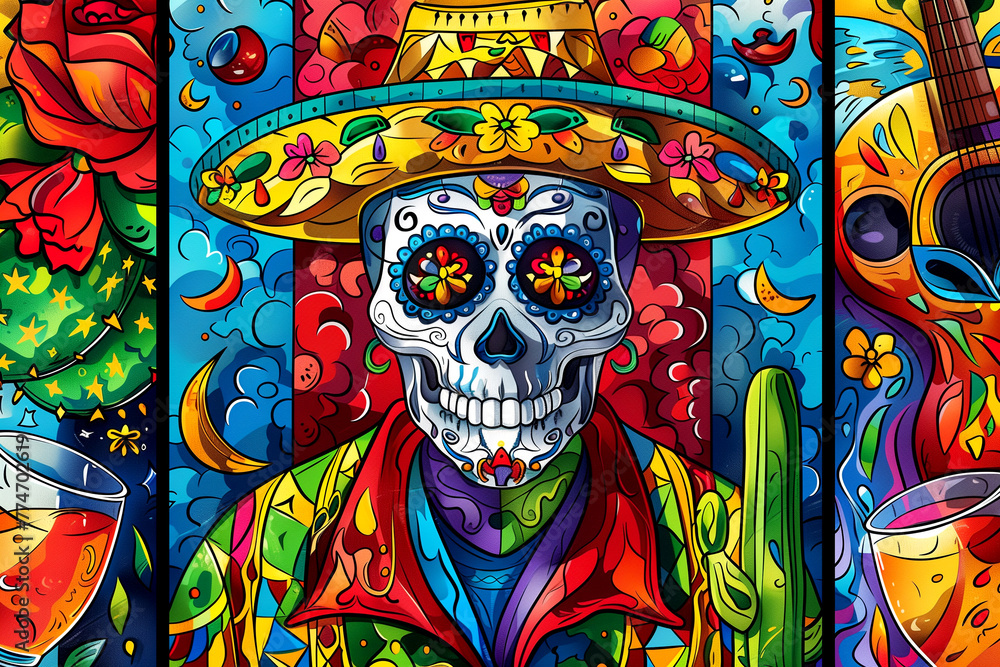 pazzle mexican sugar skull holiday pazzle mexican sugar skull holiday