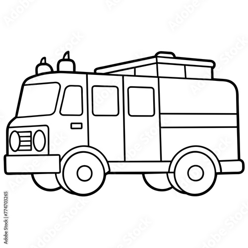 Wallpaper Mural  truck illustration wtith vector art Torontodigital.ca