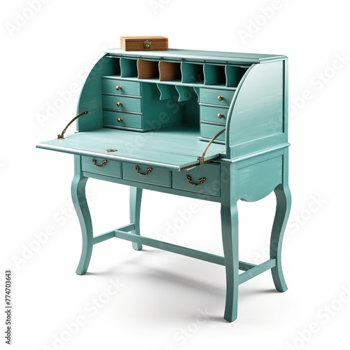 Secretary desk turquoiseblue