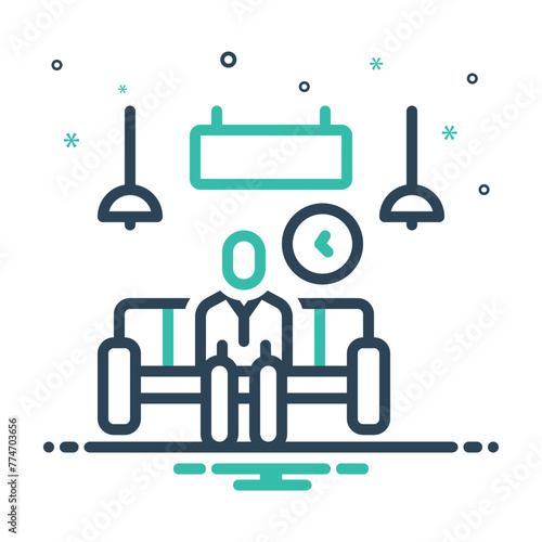 Mix icon for waiting area