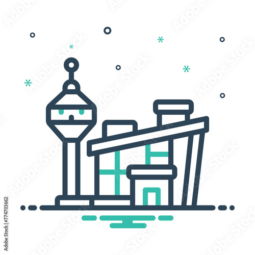 Mix icon for airport