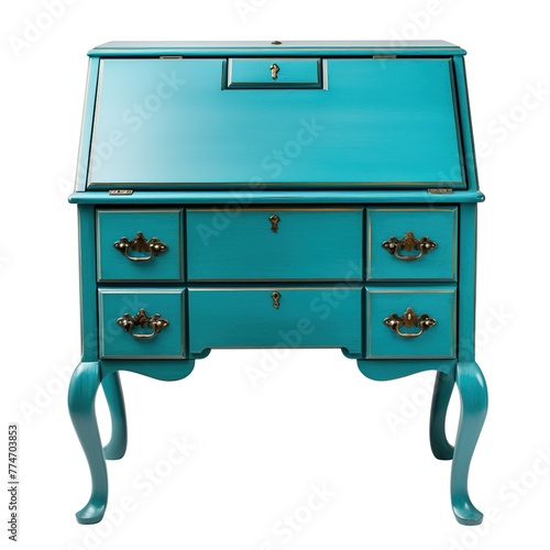 Secretary desk turquoiseblue