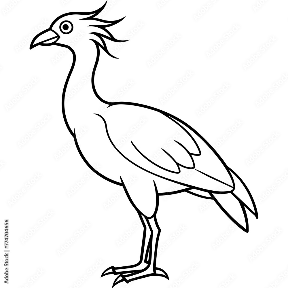 illustration of cartoon bird illustration of cartoon bird