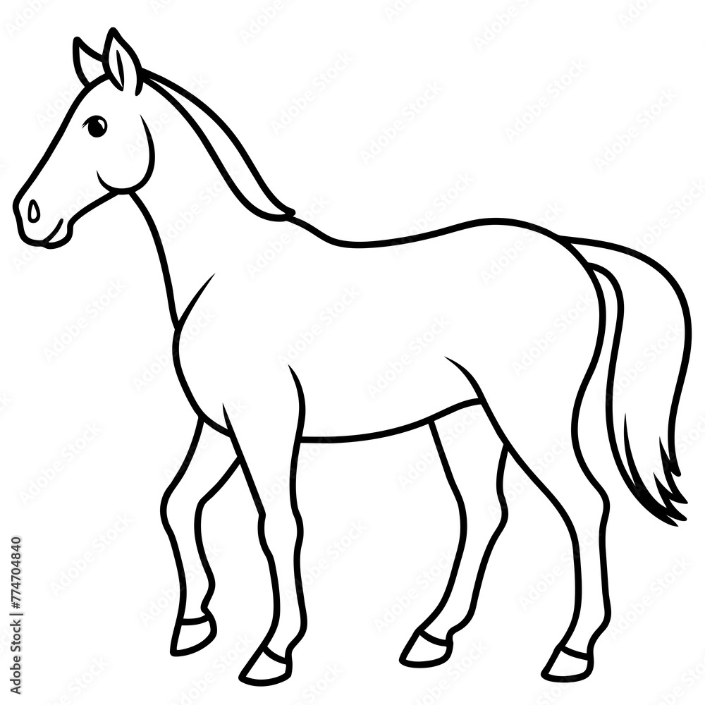 illustration of a horse with vector art