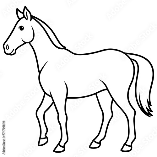 illustration of a horse with vector art © MdYeamin