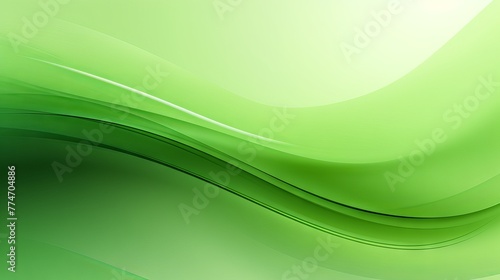 Vibrant green curve abstract: dynamic background for business presentations and designs