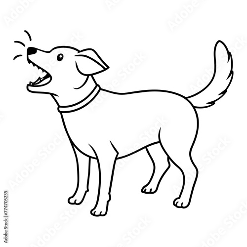 illustrarion of a dog with vector art