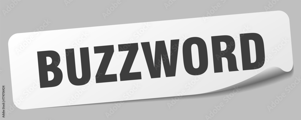 buzzword sticker. buzzword label buzzword sticker. buzzword label