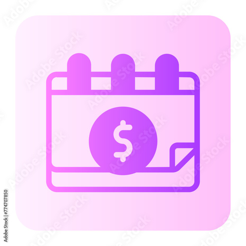 pay day gradient icon