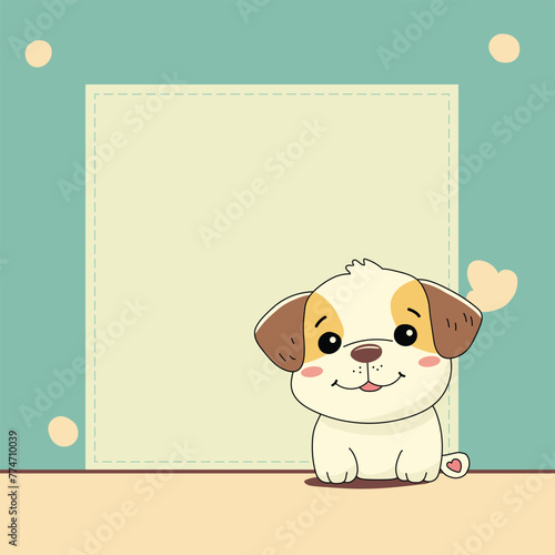 귀여운 강아지 메모지, Cute note paper