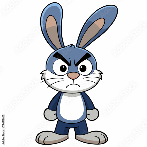 Angry Rabbit Sticker