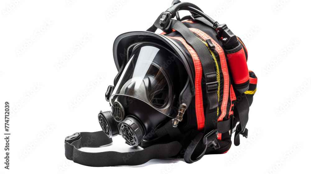 Scuba mask with attached breathing device for underwater exploration