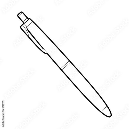 pen line vector illustration