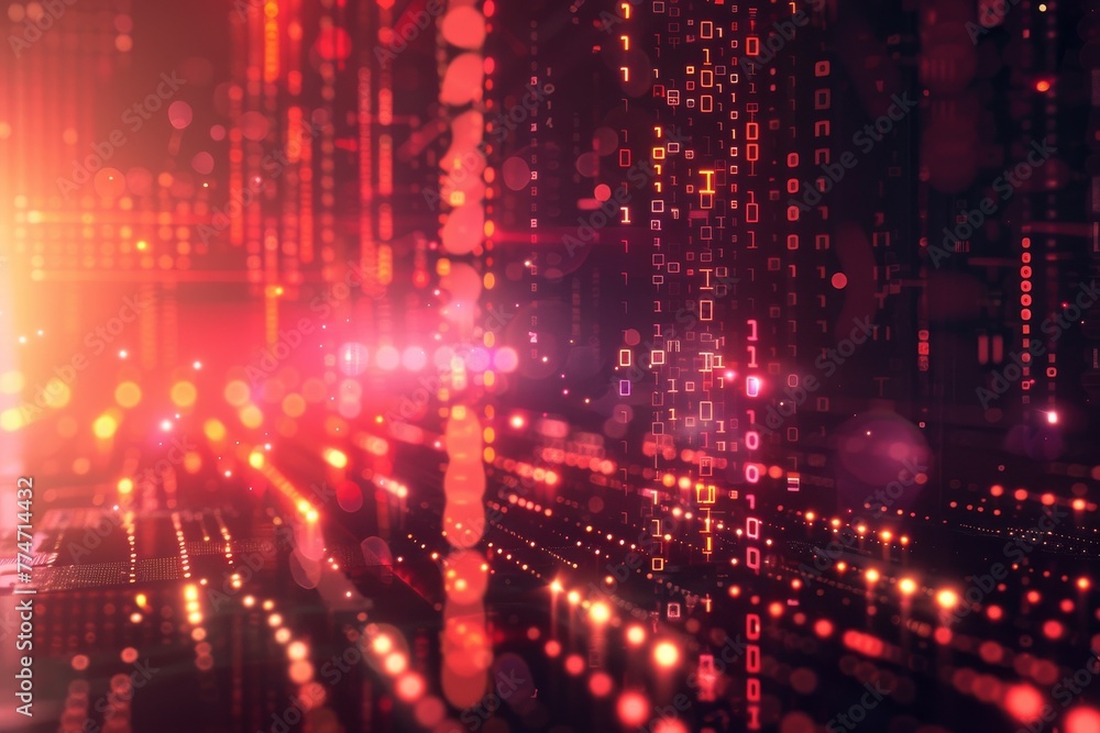 Fototapeta premium Cybersecurity technology background. Cyberspace futuristic and internet and networking