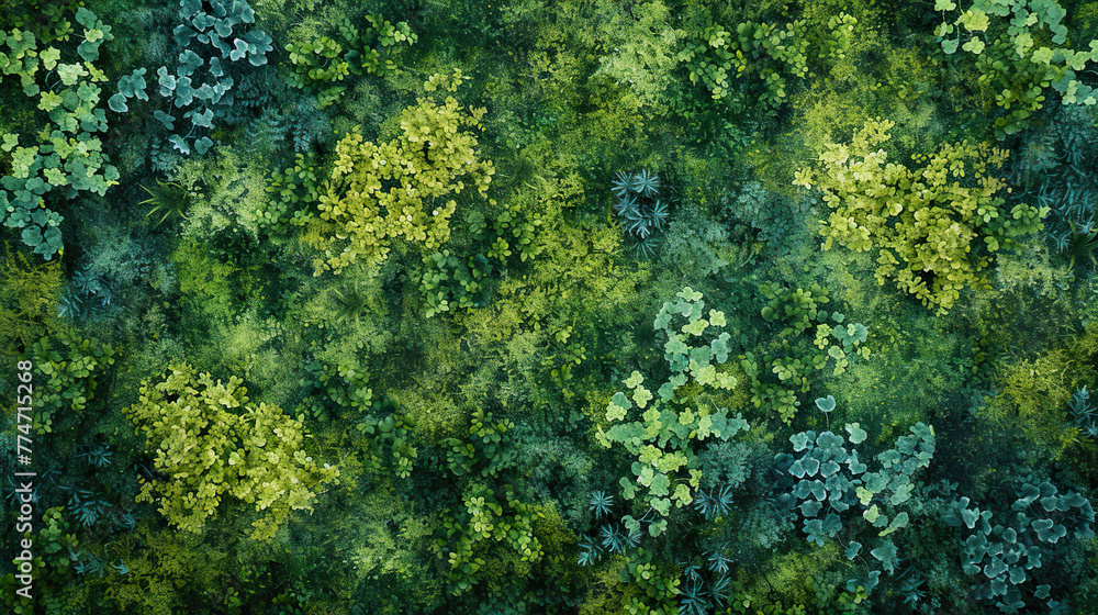 Top view of green tropical leaves background. Nature and environment concept. Top view of green tropical leaves background. Nature and environment concept.