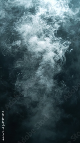 A close up of a smoke cloud in the water, AI
