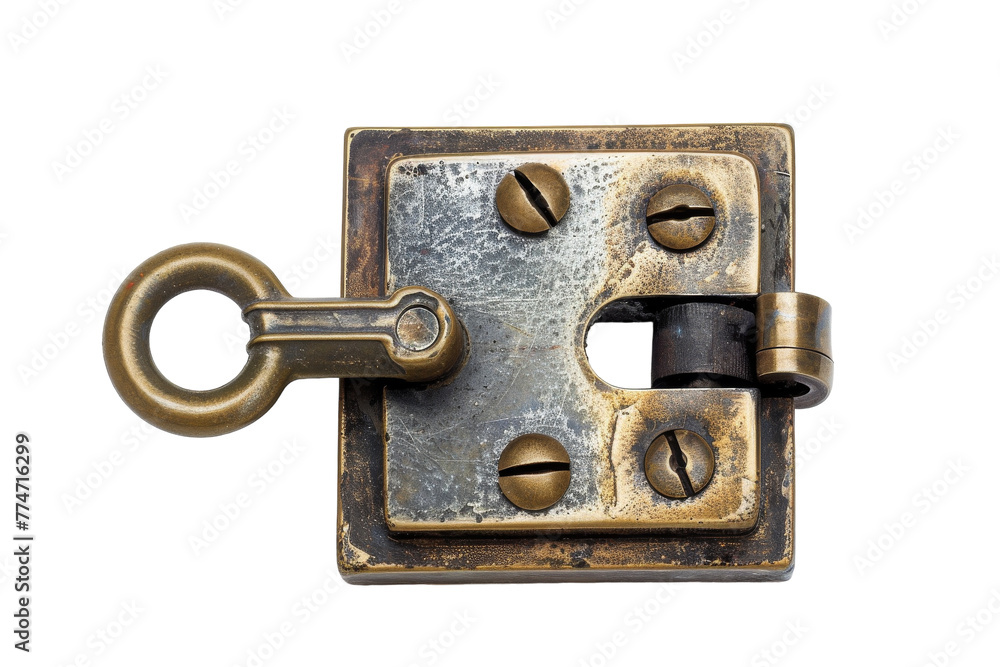 Close Up of a Latch on a Door