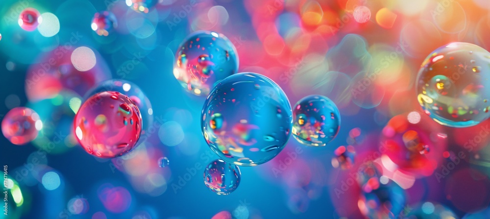 Bubble Bliss A Colorful, Vibrant, and Luminous Display of Bubbles in a Blue Ocean Generative AI Bubble Bliss A Colorful, Vibrant, and Luminous Display of Bubbles in a Blue Ocean Generative AI