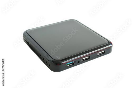 Black External Hard Drive With Two USBs