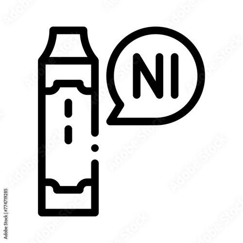 nicotine line icon
