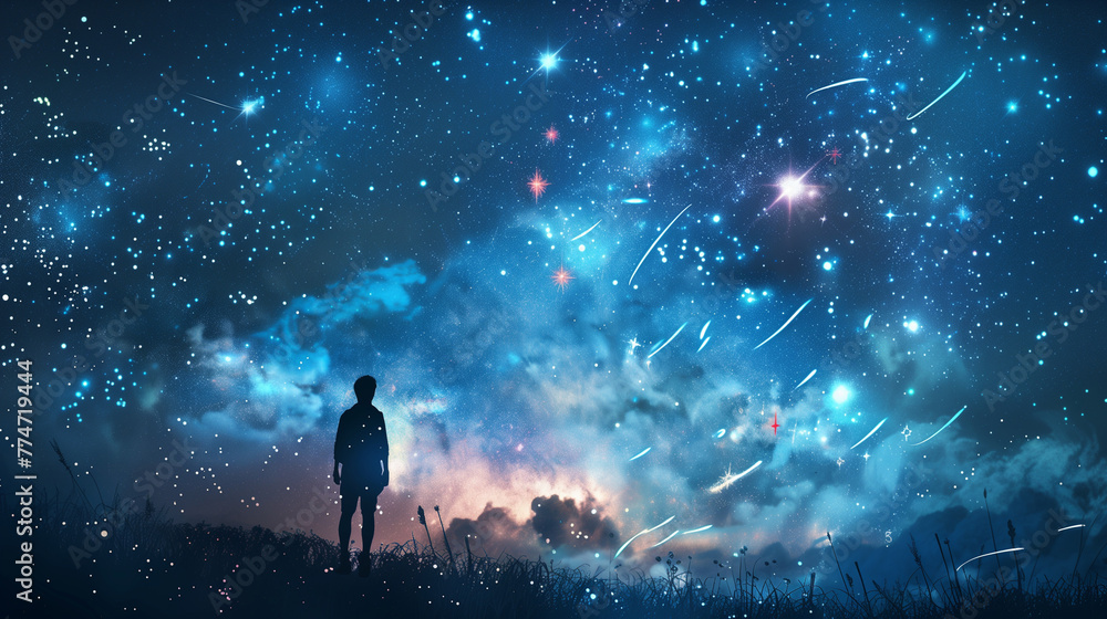 Starry Night: A Celestial Symphony of Twinkling Stars