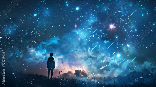 Starry Night: A Celestial Symphony of Twinkling Stars
