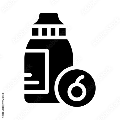 cherry juice glyph icon