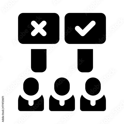 protest glyph icon