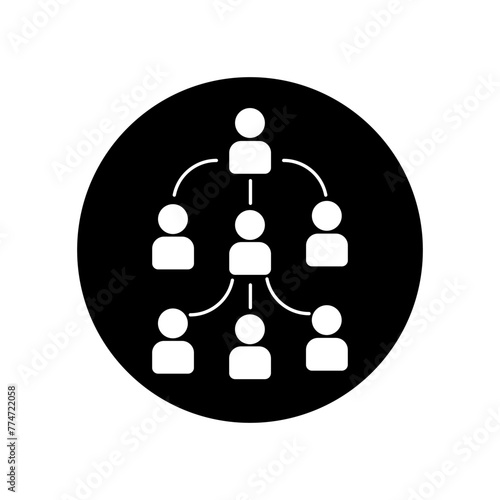 Referral program icon vector. Referral illustration sign. Team symbol. Management logo.