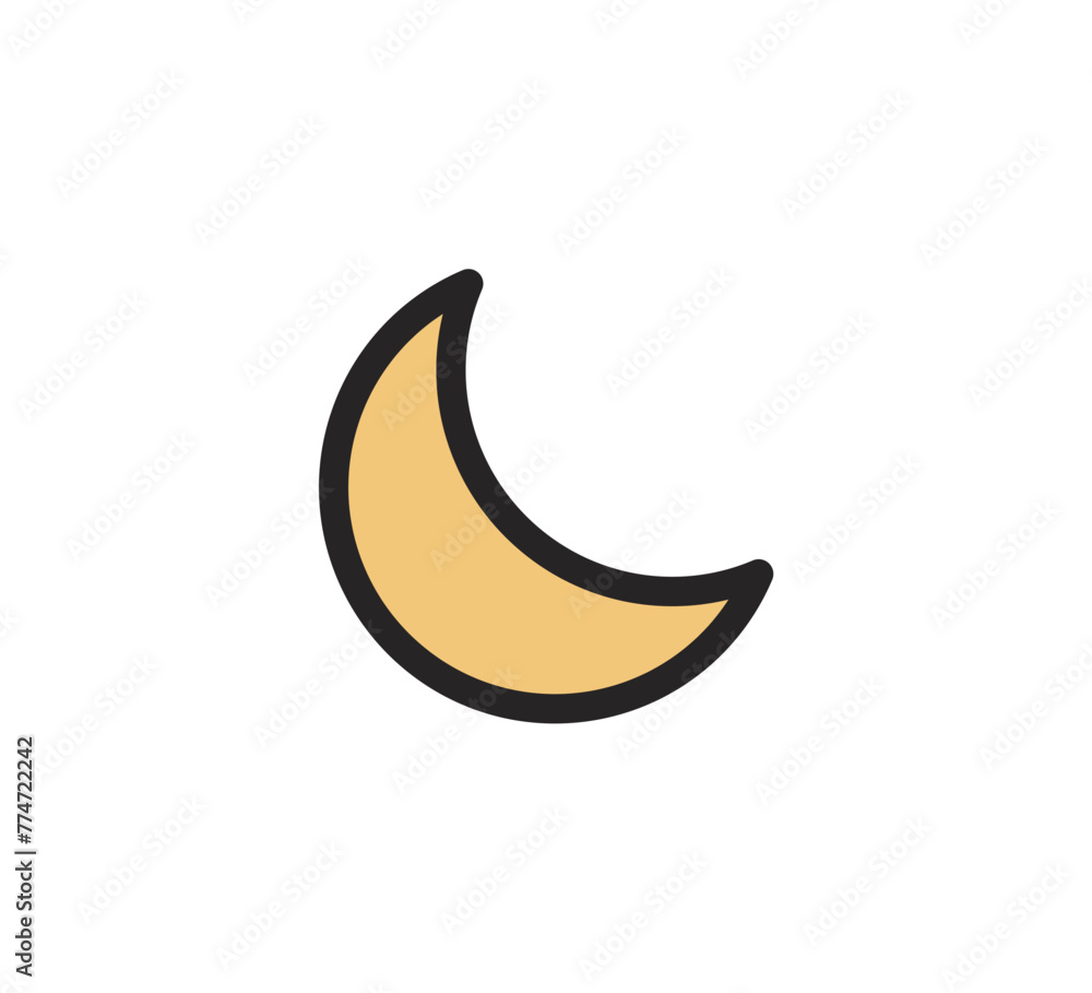 yellow moon isolated on white yellow moon isolated on white