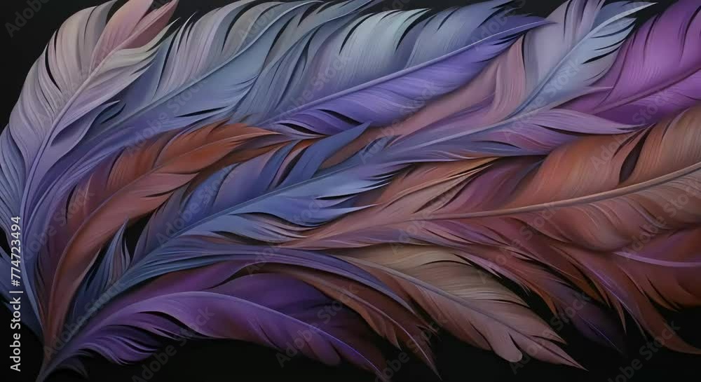 a smooth clip of feathers background with little bit of movement in it. a smooth clip of feathers background with little bit of movement in it.