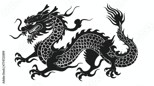 Chinese Dragon for the tattoo. Chinese dragon  © Caso